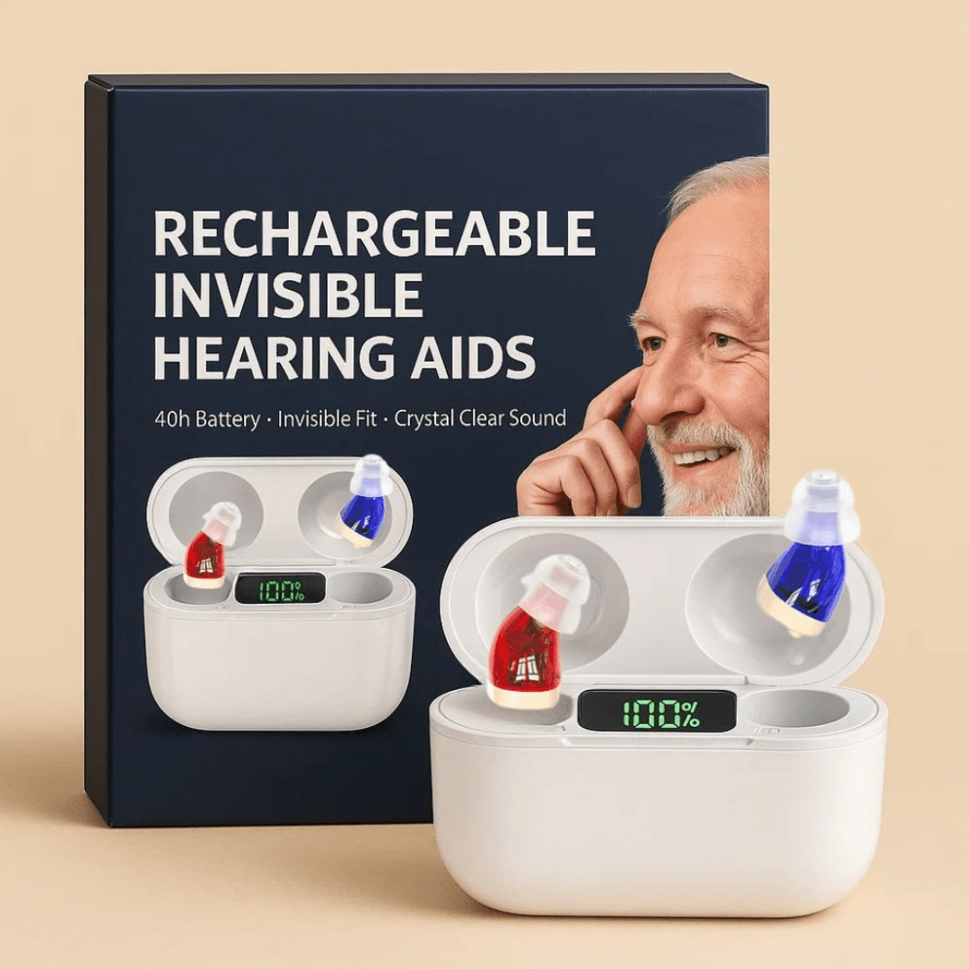 AURIS PRO Invisible In-Ear Hearing Aid — Rechargeable 3-Day 3