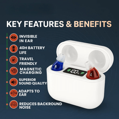 AURIS PRO Invisible In-Ear Hearing Aid — Rechargeable 3-Day 4