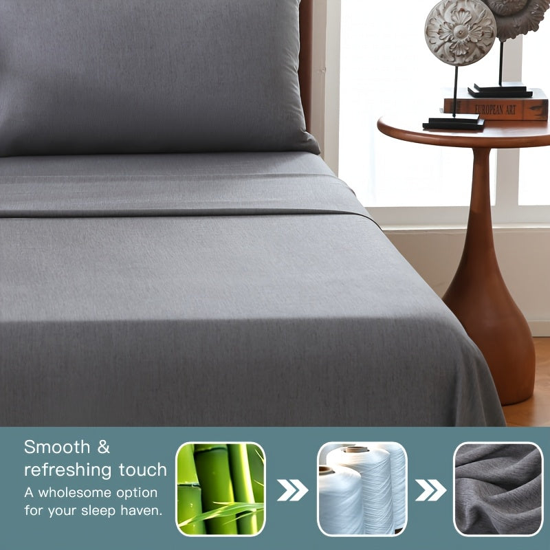Bamboo Fiber Fitted Sheet — Cooling Breathable Luxury Bedding 2
