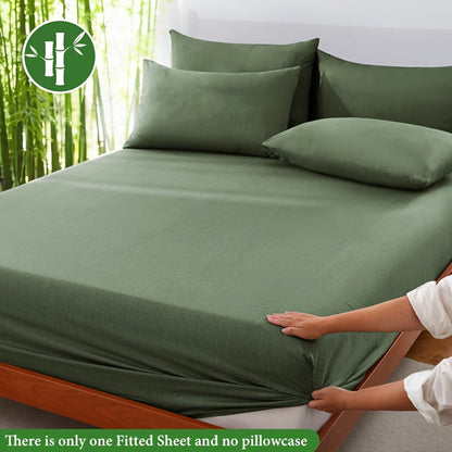 Bamboo Fiber Fitted Sheet — Cooling Breathable Luxury Bedding 8