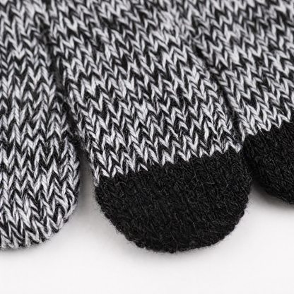 Men's Knit Winter Gloves with Touchscreen Fingertips 5