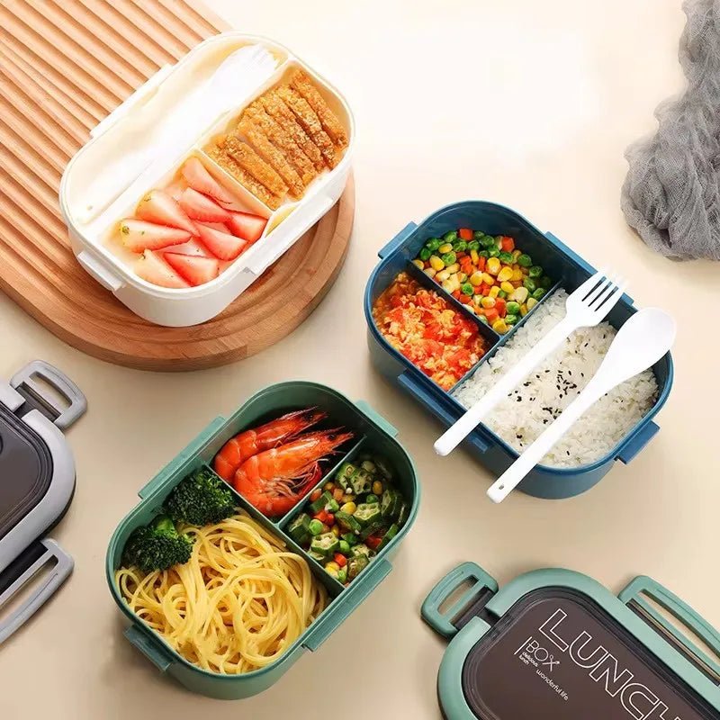 BENTOMATE Two-Tier Bento Lunch Box with Fork & Spoon 5