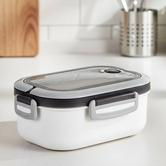 BENTOMATE Two-Tier Bento Lunch Box with Cutlery Set 1