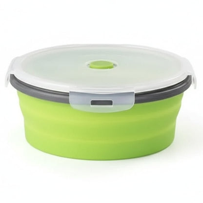 Collapsible Silicone Bento Lunchbox Set — Leakproof Lid 6