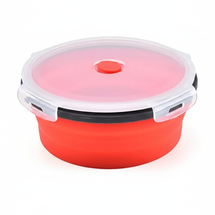 Collapsible Silicone Bento Lunchbox Set — Leakproof Lid 7