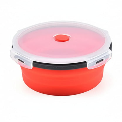 Collapsible Silicone Bento Lunchbox Set — Leakproof Lid 7