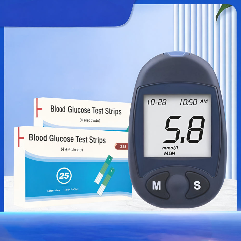 Blood Glucose Monitor Kit — Home Blood Sugar Test Meter 5