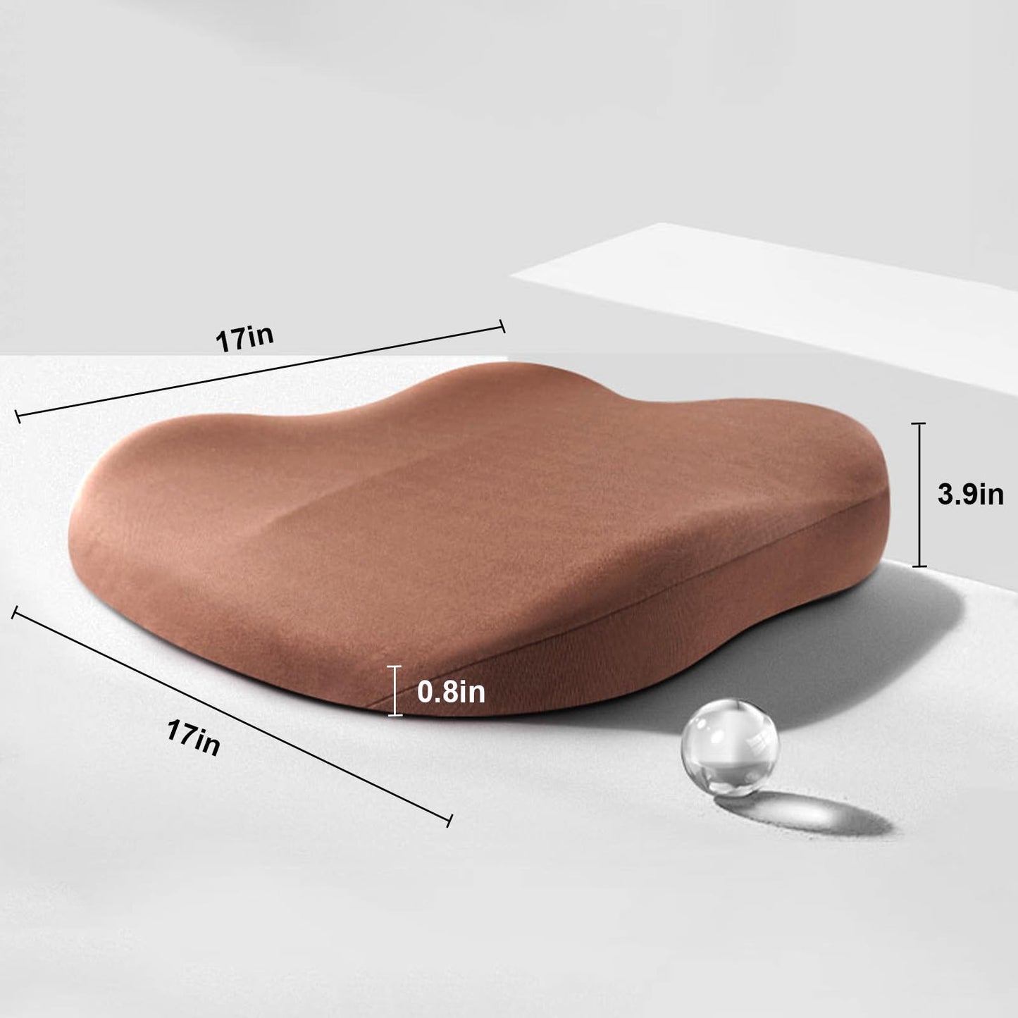 Car Seat Booster Cushion — 7.6 cm Lift & Memory Foam Support 16