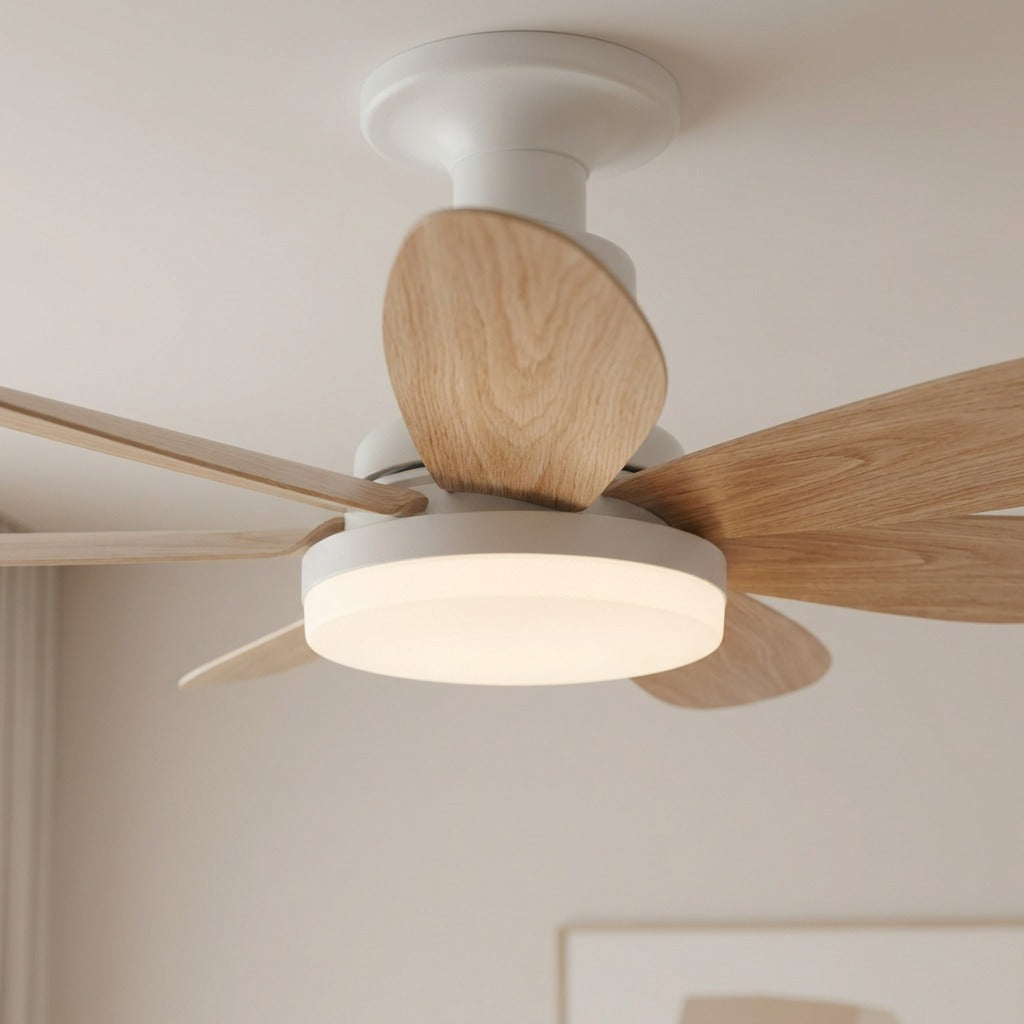 Ceiling Fan with LED Light & Remote Control — Dimmable 6-Blade
