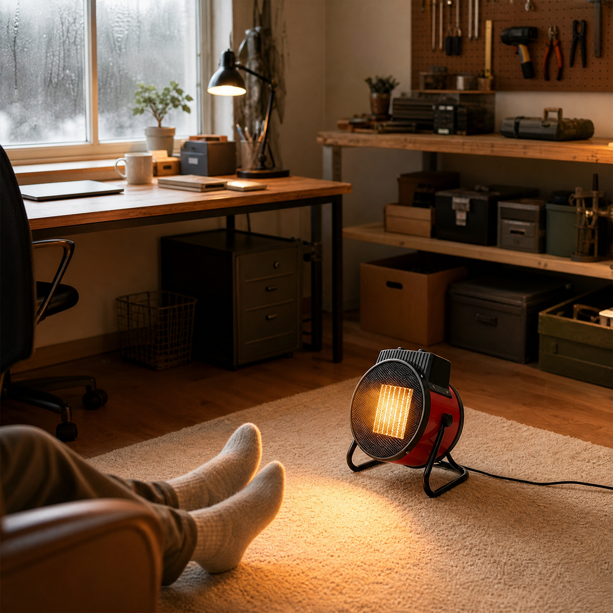 Ceramic PTC Fan Heater Industrial Style — 1500W to 3000W 4
