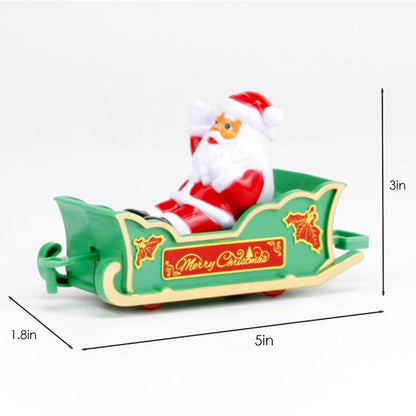 Christmas Tree Toy Train Set — Lights & 3 Carriages 10