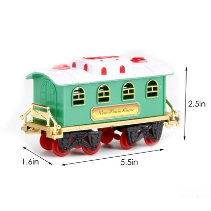 Christmas Tree Toy Train Set — Lights & 3 Carriages 11