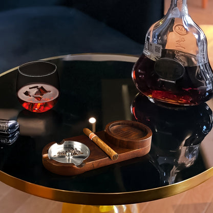 Gift for Dad — Cigar Ashtray & Whiskey Tray Set 3