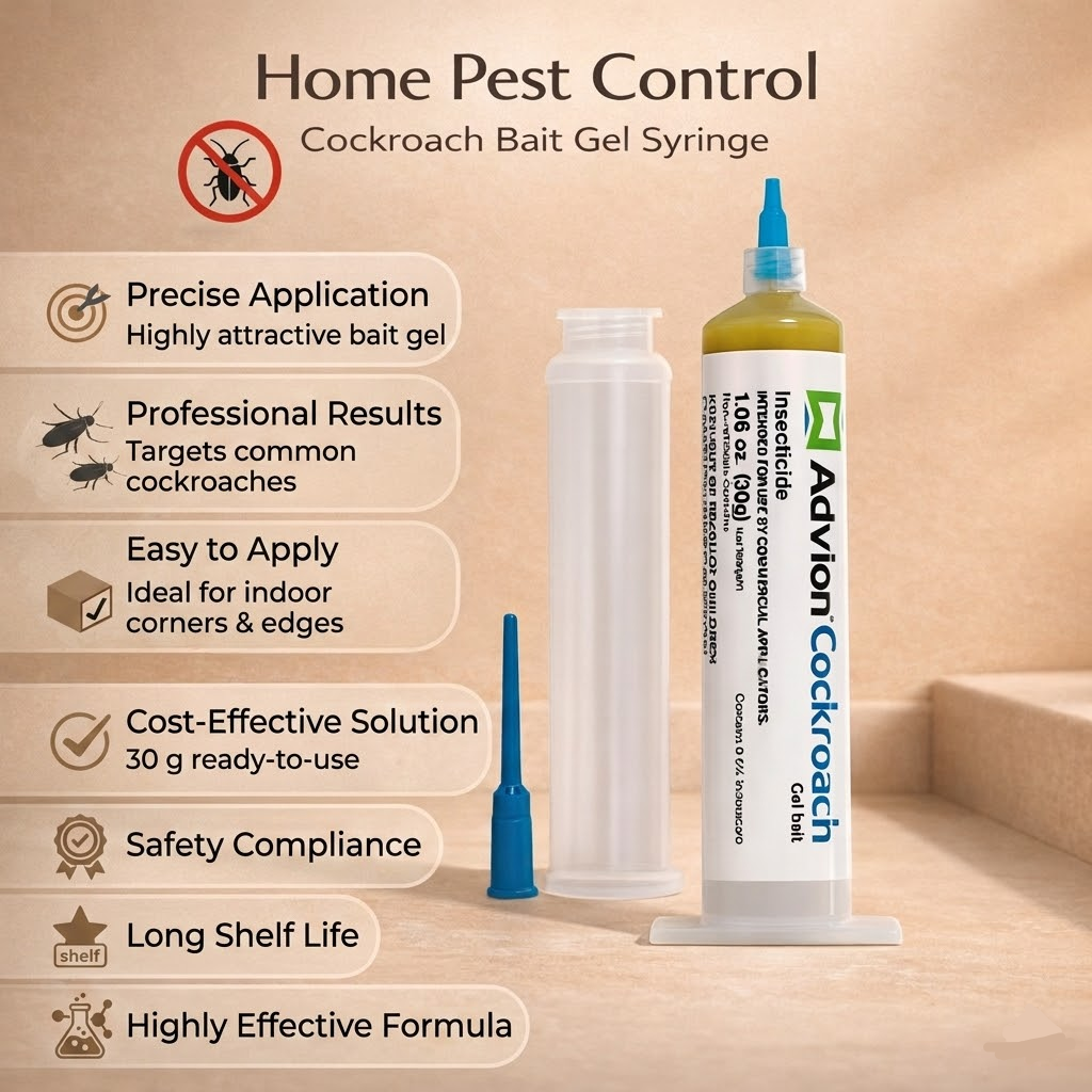 Cockroach Bait Gel Syringe — Indoxacarb Indoor Pest Control 3