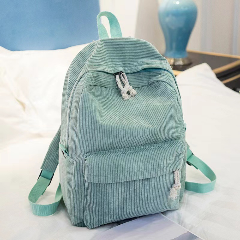Corduroy Backpack — Laptop-Friendly School & Everyday Bag 5