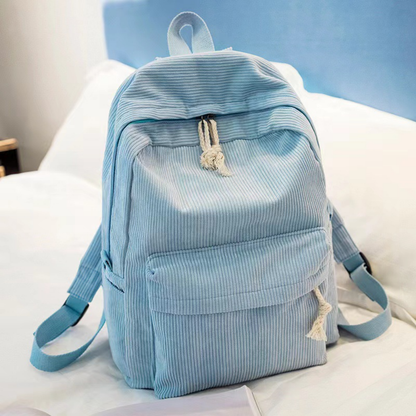 Corduroy Backpack — Laptop-Friendly School & Everyday Bag 6