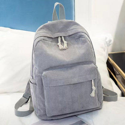 Corduroy Backpack — Laptop-Friendly School & Everyday Bag 8