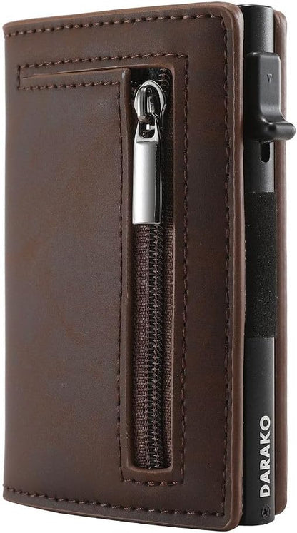CoreSlide RFID Slim Wallet — Genuine Leather & Aluminum 3