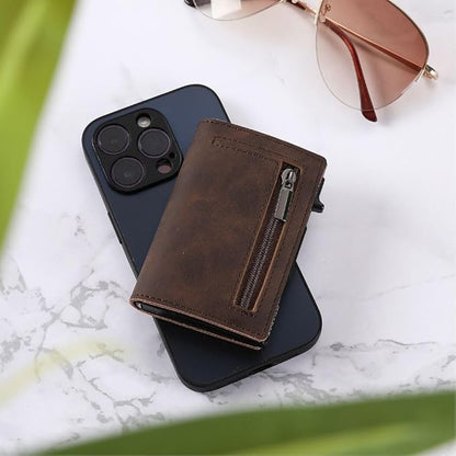 CoreSlide RFID Slim Wallet — Genuine Leather & Aluminum 6