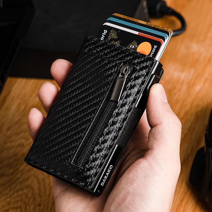 CoreSlide RFID Slim Wallet — Genuine Leather & Aluminum 7
