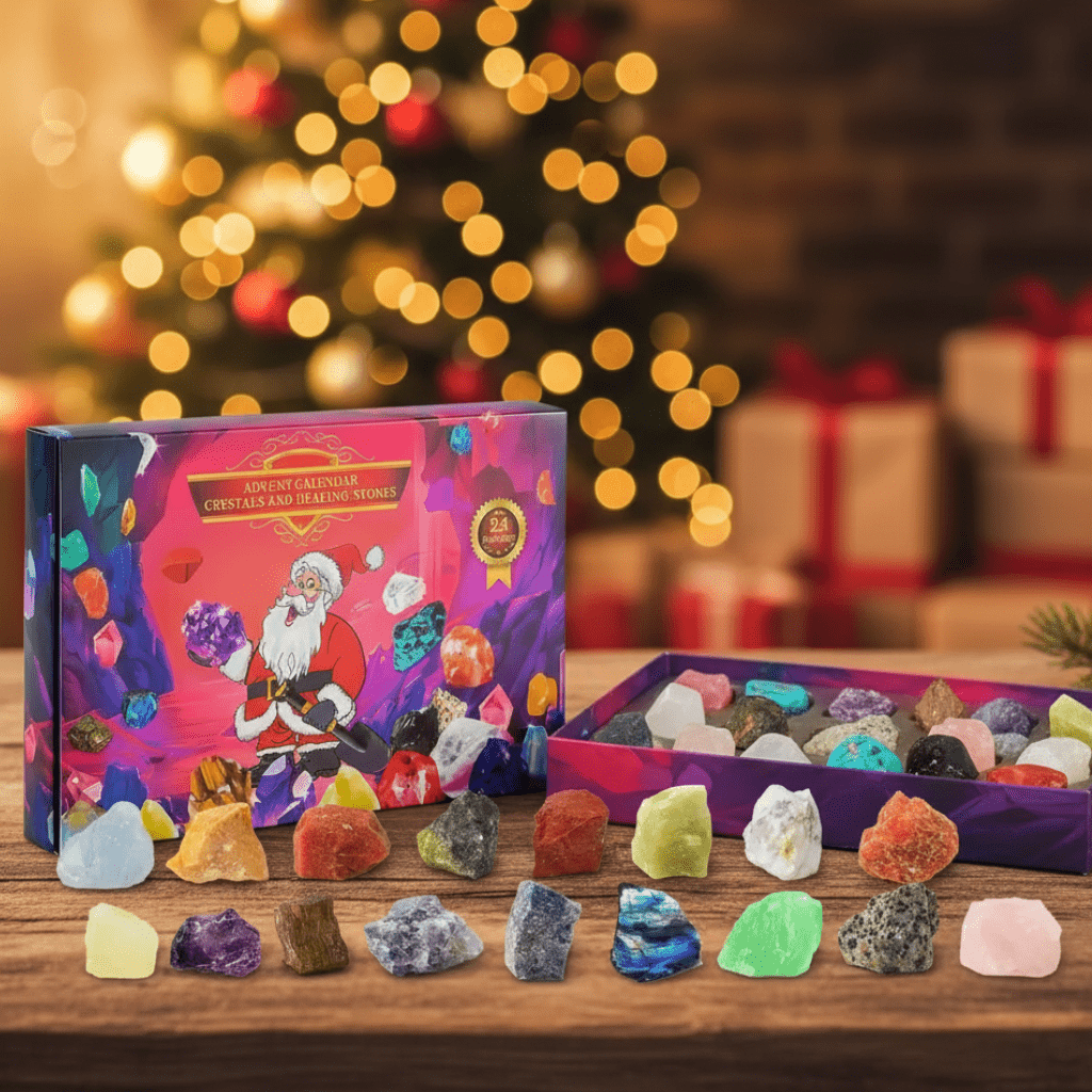 Crystal Gems Advent Calendar — 24 Natural Crystals & Minerals 1