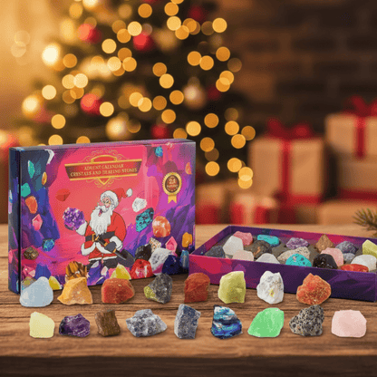 Crystal Gems Advent Calendar — 24 Natural Crystals & Minerals 1