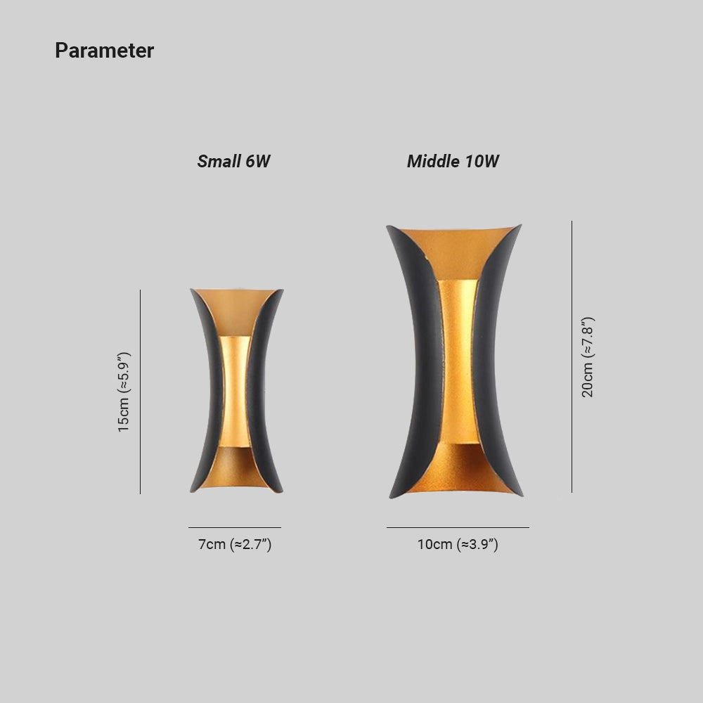 Curved Outdoor LED Wall Light — IP65 Waterproof Garden Lamp 7