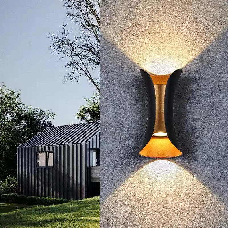 Curved Outdoor LED Wall Light — IP65 Waterproof Garden Lamp 9