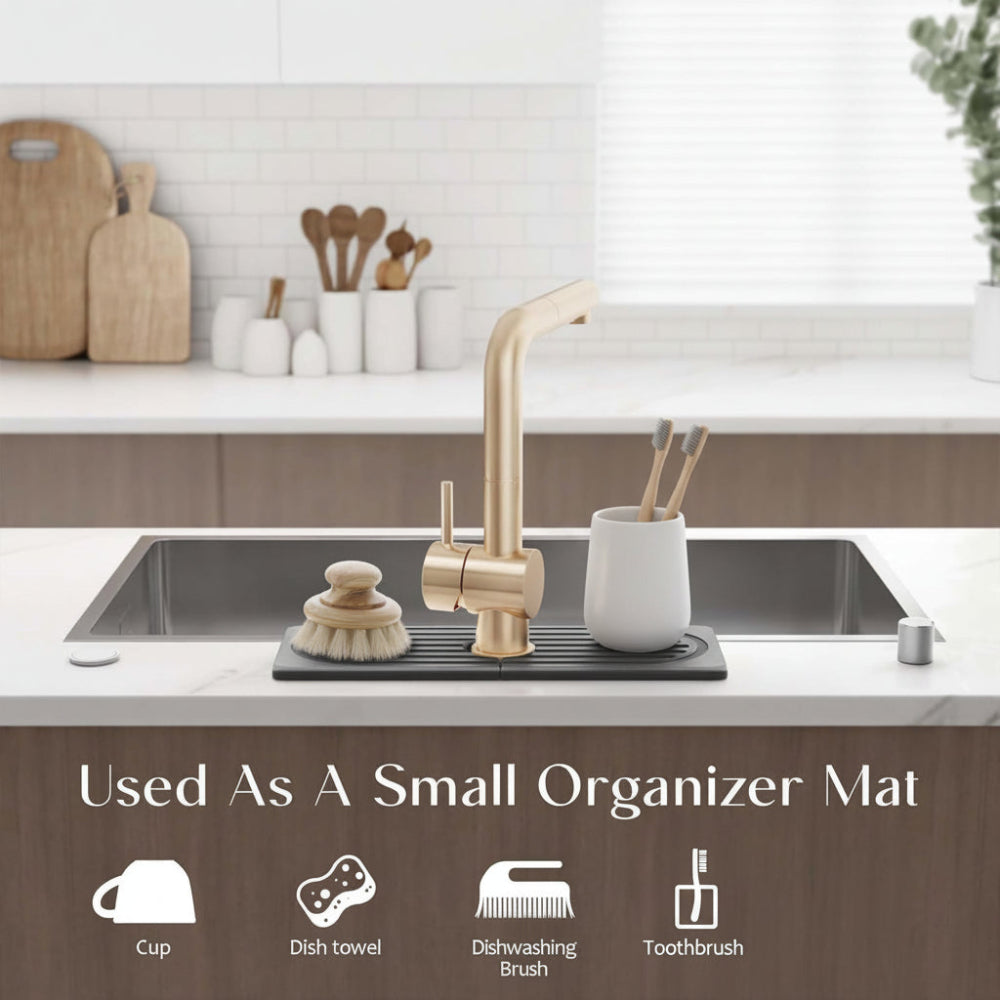 Diatomite Stone Sink Mat — Fast-Drying Faucet Tray 5