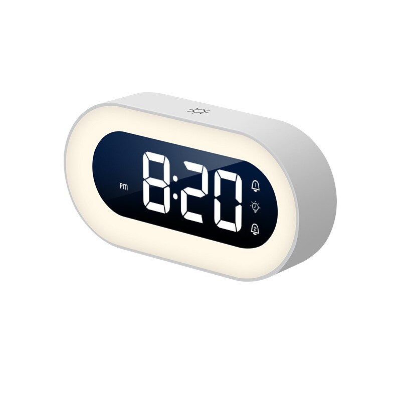 Digital Alarm Clock with Night Light — LED Bedside Clock 4