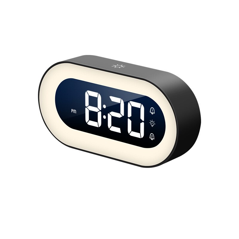 Digital Alarm Clock with Night Light — LED Bedside Clock 1