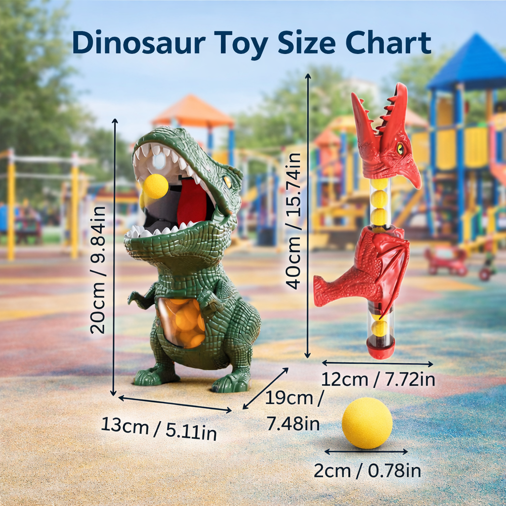 Dinosaur Toy Shooting Game for Kids — DinoAim Foam Ball Set 7