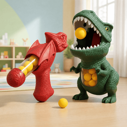Dinosaur Toy Shooting Game for Kids — DinoAim Foam Ball Set 1