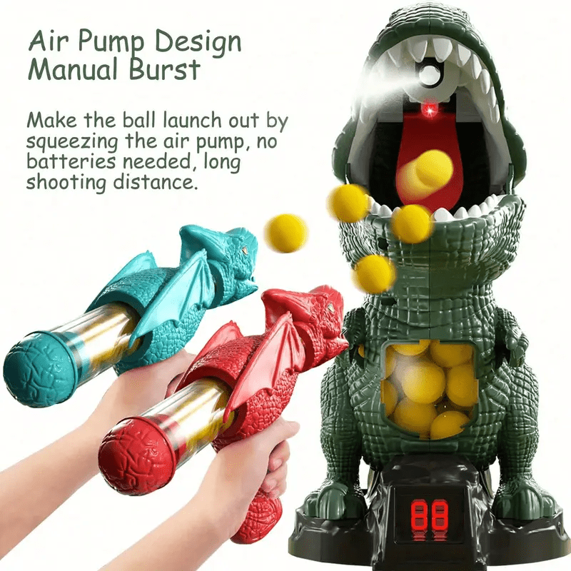 Dinosaur Toy Blaster — Foam Ball Shooting Game for Kids 4