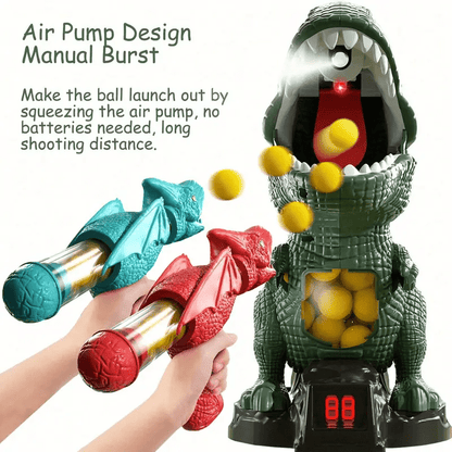 Dinosaur Toy Blaster — Foam Ball Shooting Game for Kids 4
