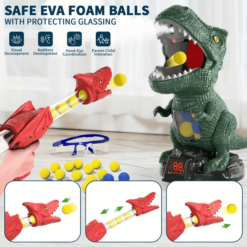 Dinosaur Toy Blaster — Foam Ball Shooting Game for Kids 5