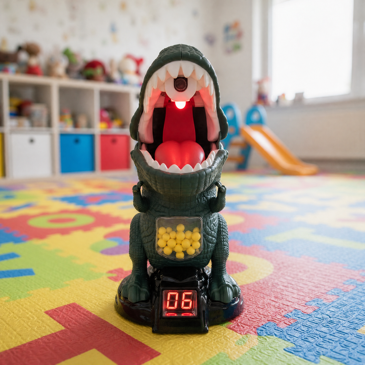 Dinosaur Toy Blaster — Foam Ball Shooting Game for Kids 1