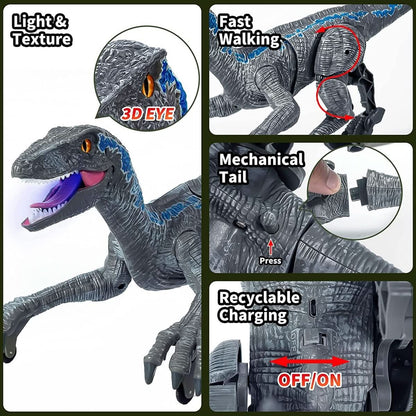 Dinosaur Toy with Lights & Sounds — Dinorex Velociraptor 4