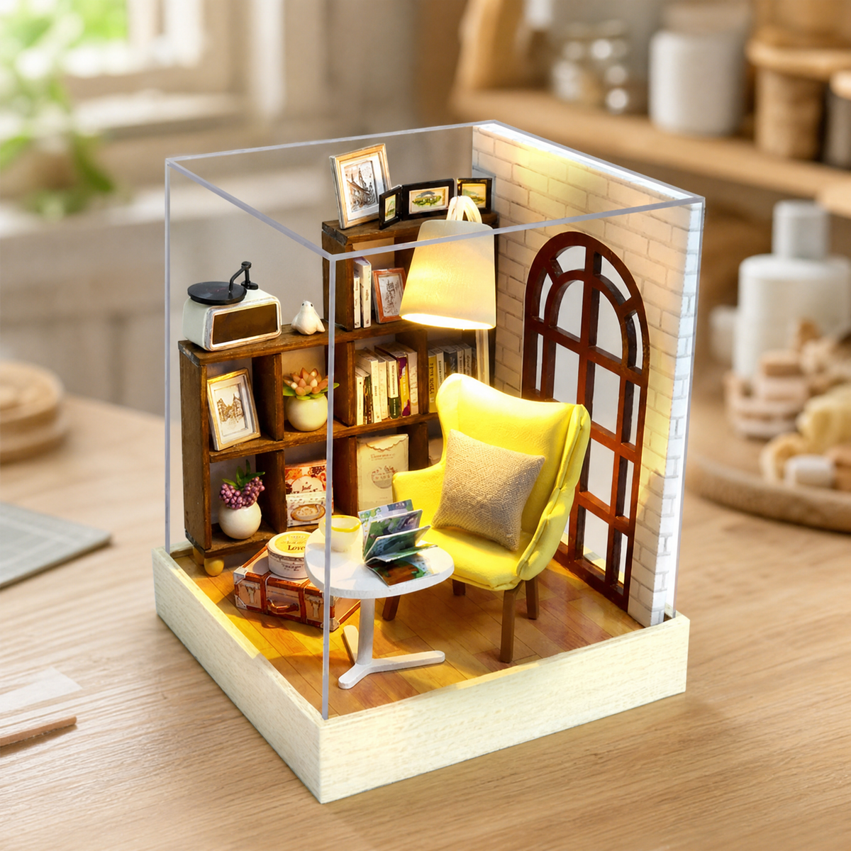 Dollhouse DIY Miniature Kit with LED Lights — 20+ Styles 10