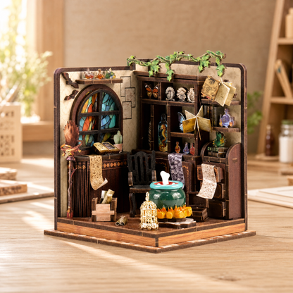 Dollhouse DIY Miniature Kit with LED Lights — 20+ Styles 11