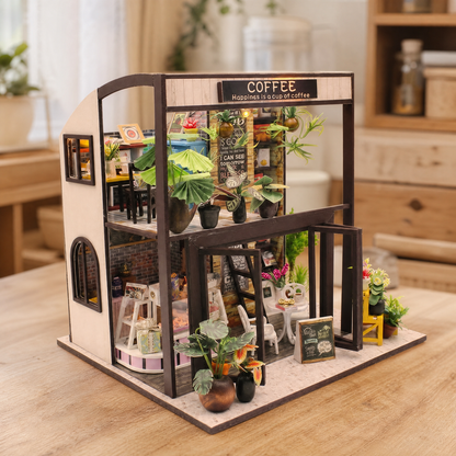 Dollhouse DIY Miniature Kit with LED Lights — 20+ Styles 8