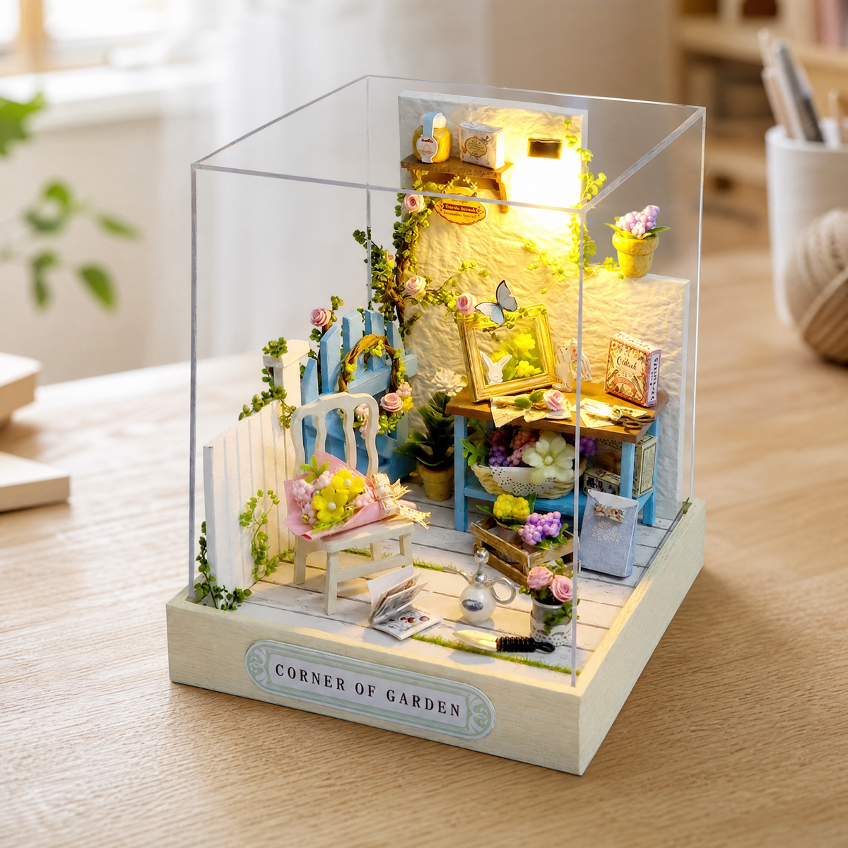 Dollhouse DIY Miniature Kit with LED Lights — 20+ Styles 9