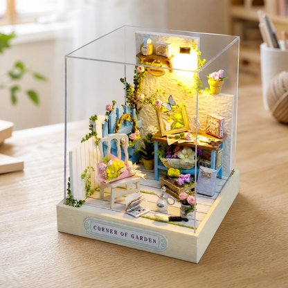 Dollhouse DIY Miniature Kit with LED Lights — 20+ Styles 9