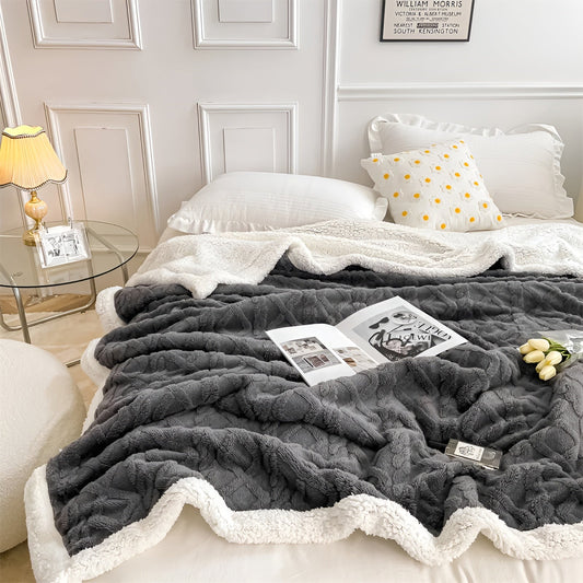 Double-Sided Fleece Throw Blanket — Ultra-Soft Winter Comfort 1