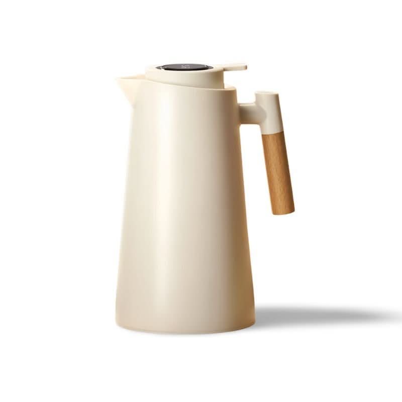Double Wall Thermos Flask — Digital Temperature Display & Wood Handle 10