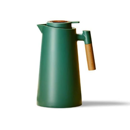 Double Wall Thermos Flask — Digital Temperature Display & Wood Handle 11