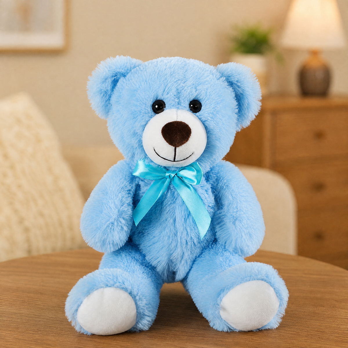 Teddy Bear Plush Toy with Satin Bow — Soft 25–30 cm Gift 11