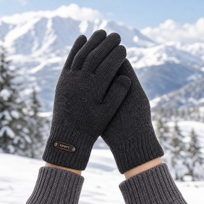 Men's Knit Winter Gloves with Touchscreen Fingertips 4