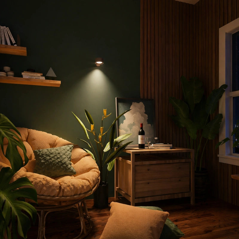 EasyStick Cordless Wall Lamp — 360° Dimmable USB-C Light 12
