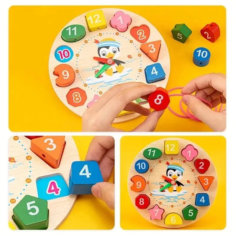 Montessori Toys 5-in-1 Wooden Set — Baby 6+ Months 4